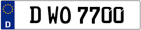 Truck License Plate